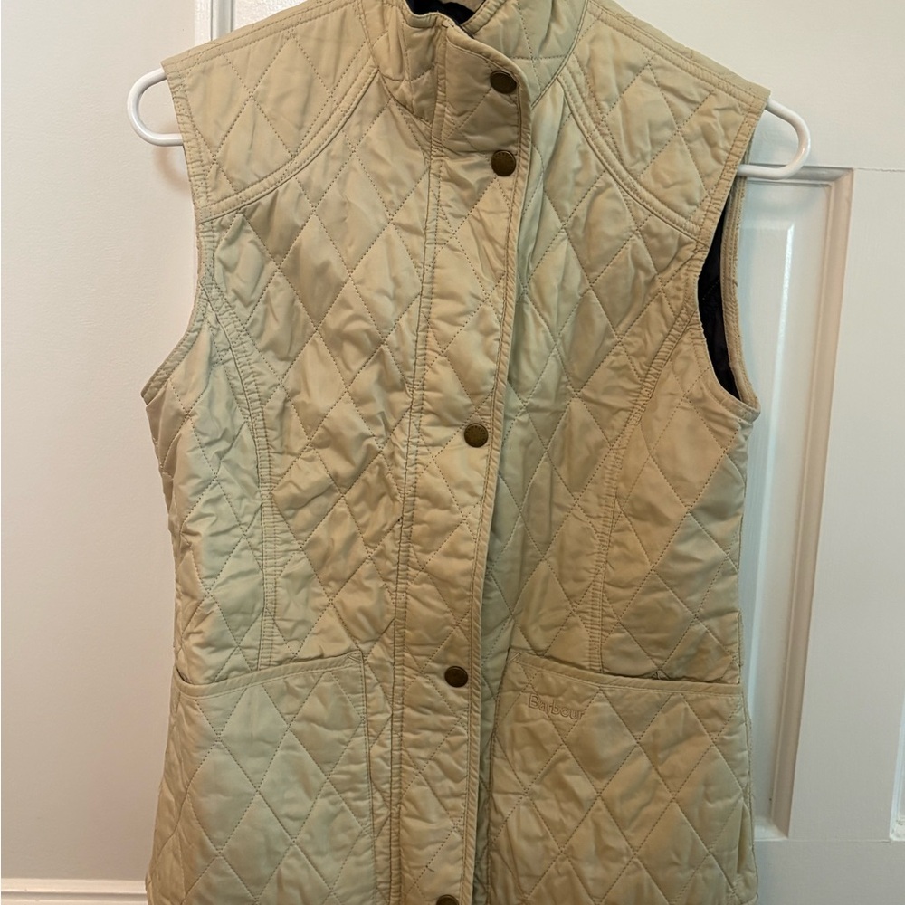 Women's Barbour Quilted Tan Vest